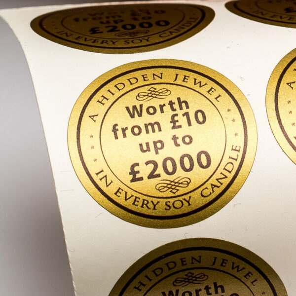 metalic printed labels